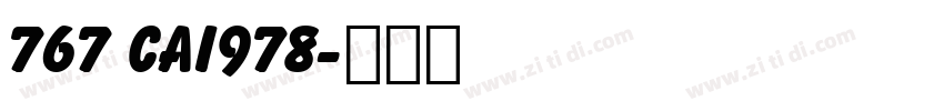 767 CAI978字体转换